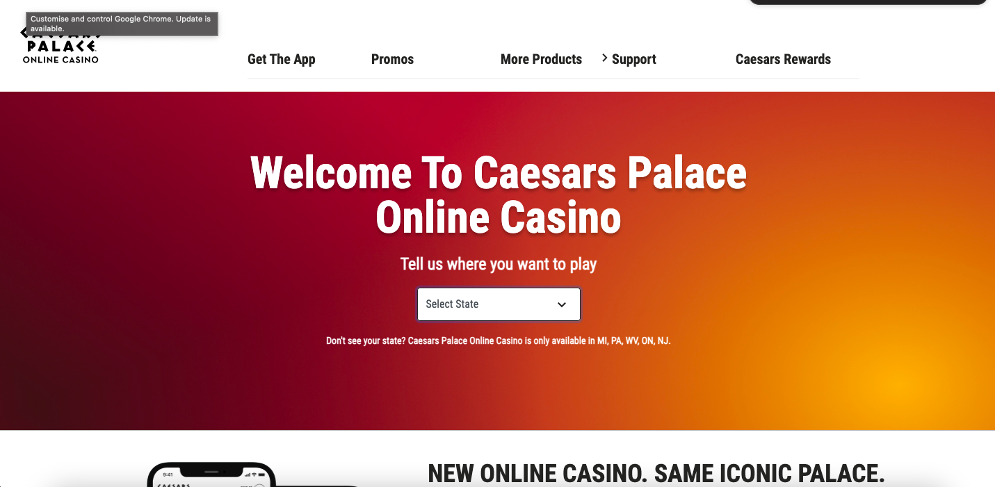 Caesars Relaunch HTC Screenshot